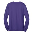 thumbnail image 6 of Mens Long Sleeve Core Blend Cotton/Polyester Tee Purple Medium, 6 of 6