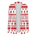 thumbnail image 6 of ClodeEU Womens Christmas Print Cardigan,Open Front Long Sleeve Cardigans,Christmas Holiday Trendy Casual Coat Red m,Womens Plus L, 6 of 8