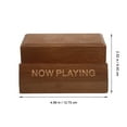 thumbnail image 2 of Vintage Style Desktop Vinyl Record Display Stand Household Office Use Wooden Display Rack, 2 of 8