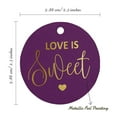 thumbnail image 6 of Inkdotpot Gold Foil Paper Hang Tag Love Is Sweet Wedding Favor Tag 100 Piece, 6 of 7