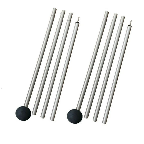 hejhncii 2Pcs Canopy Rod Adjustable Length Outdoor Awning Support Poles Beach Tents Part