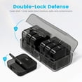 thumbnail image 4 of Weekly Pill Organizer 2 Times a Day, 7 Day Large Pill Box, Pill Case AM PM for Travel, Medication Container for Daily Vitamin,Supplements and Medicine, Morning and Night (Black), 4 of 8