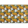 thumbnail image 4 of SKYSONIC 72x48in Pumpkin Ghost Funny Area Rug, Autumn Harvest Non-Slip Floor Carpet for Indoor Living Dining Room and Bedroom Area, 4 of 5