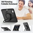 thumbnail image 7 of XYX Case for iPad Pro 11 inch (2025 M5/2024 M4) with Rotating Stand, Shoulder Strap, 2in1 Shockproof Cover, Black, 7 of 7