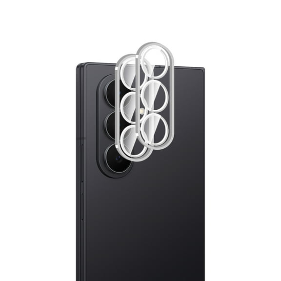 KIQ 2 Pack CLEAR Tempered Glass Screen Protector Cover for the Rear / Back Camera Lens Compatible with Samsung Galaxy Z Fold 7