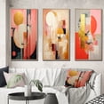 thumbnail image 1 of Designart "Serendipitous Circular Geometric Serenity I" Modern Geometric Framed Wall Art Set Of 3 - Gold Abstract Frame Gallery Wall Set For Home Decor, 1 of 6
