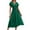 Green., variant on Dresses for Women Plus Size Akafmk Summer Dresses for Women Casual Dresses,Solid Color V-Neck Long Dress Short Sleeve Maxi Dresses Loose Fitting Flowy Wedding Guest Dresses