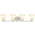 thumbnail image 3 of Aspen Creative 62164, Four-Light Metal Bathroom Vanity Wall Light Fixture, 32" Wide, Transitional Design in Brushed Nickel, 3 of 5