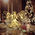 thumbnail image 4 of Decoración para árbol de Navidad Janchs forma de ángel 25 cm con 20 luces LED, 4 of 8