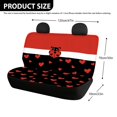 thumbnail image 4 of FUIALDOLG Ladybug Heart Car Back Seat Covers, Set of 2 Pieces Waterproof Stretch Protectors for Dogs and Kids, Automotive Interior Decor, 4 of 7