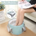 thumbnail image 7 of COM1950s Foot Soaking Bath Bucket, Foot Bath Portable Travel Thermal Insulation Multifunctional Foldable Foot Soaking Bucket with Lid Home Travel Outdoor Camping Portable Foot Soaking Spa Bucket (C), 7 of 7