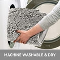 thumbnail image 4 of Tripumer U-Shaped Chenille Bathroom Rug  20 x 20 inch Ultra Soft Absorbent Machine WashDry Light Gray, 4 of 6