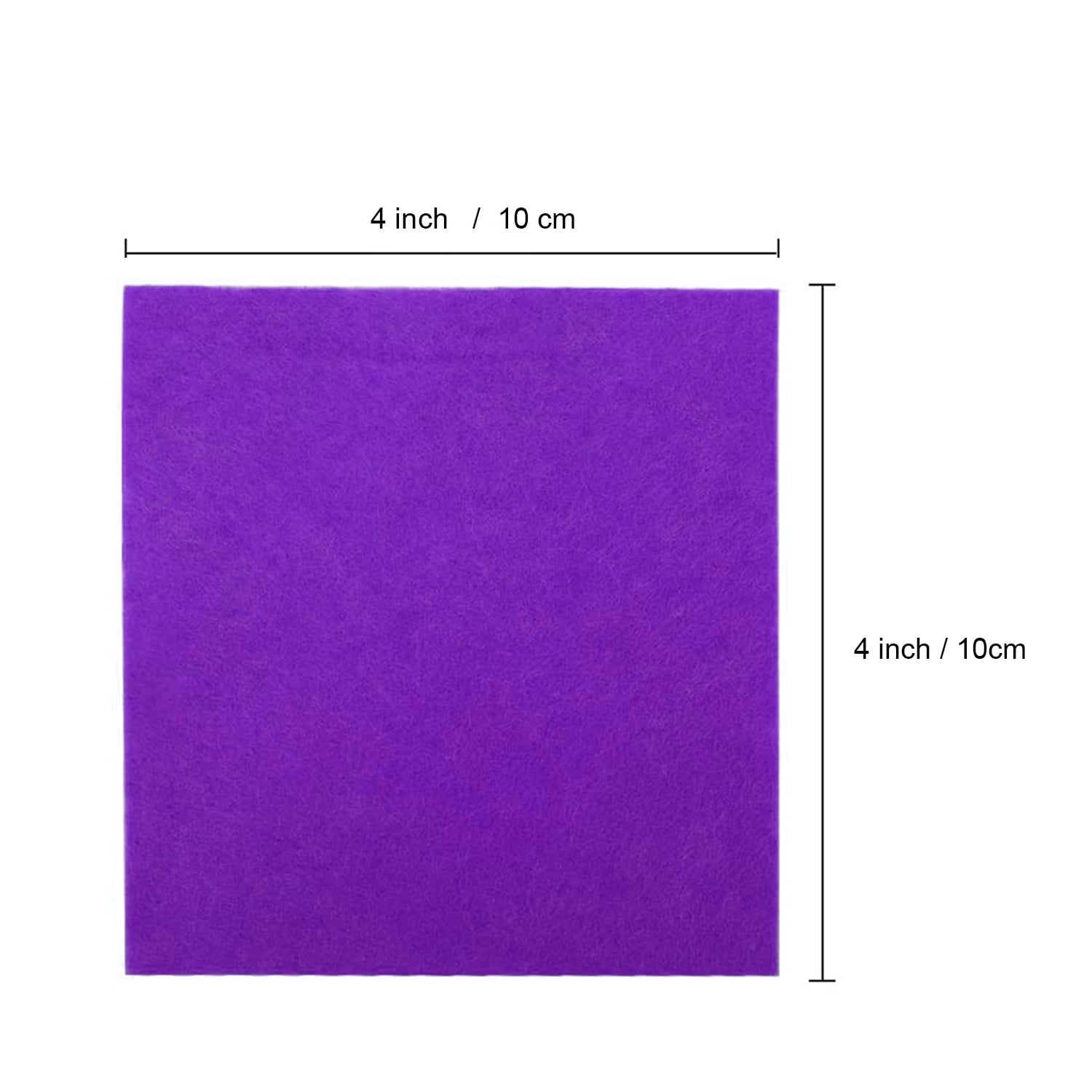 Soft Felt Squares, 4x4 Inches, 48PCS in 12 Colors - Assorted Polyester Felt  Sheets for DIY, Craft, Sewing, Patches and More | 2mm Thickness - Multiple