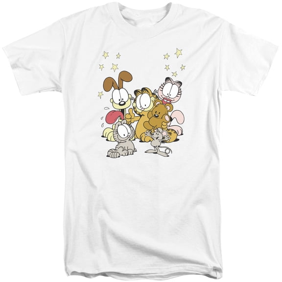 Garfield Friends Are Best S/S Adult Tall White