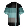 thumbnail image 3 of Men's Short Sleeve V Neck Small Animals Print Chest Pocket Carer Top 2XL, 3 of 3