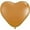 Brown, variant on PMU 6 Inch Heart Shape Qualatex Orange Latex (25/Pkg) Pkg/1