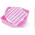 thumbnail image 3 of Small Animal Litter Box for Rabbits Guinea Pigs Ferrets Easy Clean Pink Toilet Training Solution, 3 of 5