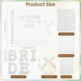thumbnail image 2 of Letters To The Bride Scrapbook Kit 8 Inch Creative DIY Blank Bride Scrapbook Wedding Memory Book Photo Album 20 Pages for Wedding, 2 of 11