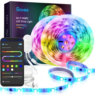 Govee 32.8ft Wi-Fi RGBIC LED Strip Light - Sam's Club