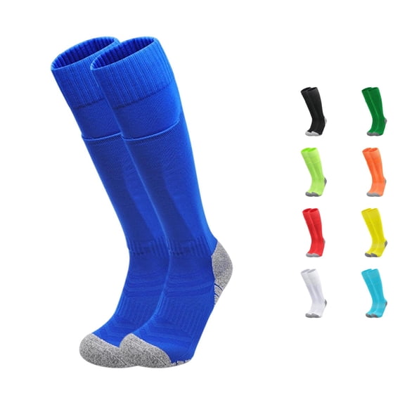Bigetiay Youth Football Knee High Socks Athletic Socks for Kids 4 12 Years, Size 4-7 Years