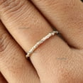 thumbnail image 5 of Diamond Full Eternity Ring, Thin Band Ring, 18k Gold Plating Dainty Ring, Delicate Ring, Gift For Her, 5 of 5