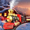 thumbnail image 2 of Set de tren Hot Bee Christmas con mando a distancia para niños de 3 a 8 años, 2 of 8