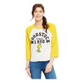 thumbnail image 2 of Mighty Fine - Camiseta con gráfico de Peanuts Woodstock para mujer, amarillo, mediano Mighty Fine Camiseta gráfica, 2 of 2