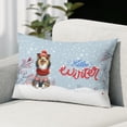 thumbnail image 2 of Hello Winter Shetland Sheepdog Smiling in Red Scarf Hat Welcome Christmas Pillowcase Double Sided Sheltie Dog Lover Gifts Pillow Case Covers - 00017, 2 of 3