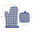 thumbnail image 7 of REGALWOVEN Oven Mitts and Pot Holders Sets 2Pcs, Heat Resistant Oven Mitts and Pot Holders for Kitchen Royal Blue 10.6x7.1inch, 7 of 7