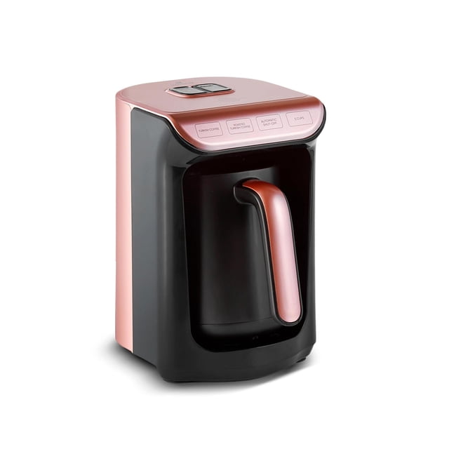 KARACA Cafetera turca Oro Rosa 5 tazas Capacidad Mucha espuma, 535W