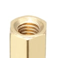 thumbnail image 3 of Unique Bargains 50 Pcs M3 6+6mm Filetage Femelle Mâle Entretoise Hexagonale en Laiton Vis Pilier PCB, 3 of 3