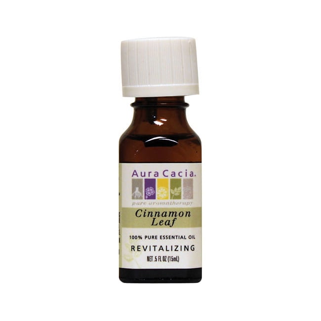 Aura Cacia Essential Oil Cinnamon Leaf 0.5 fl oz Liq