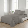 thumbnail image 5 of Elegant Comfort 4-Piece Microfiber Bed Sheet Set, Full, Gray - Deep Pocket, 5 of 10