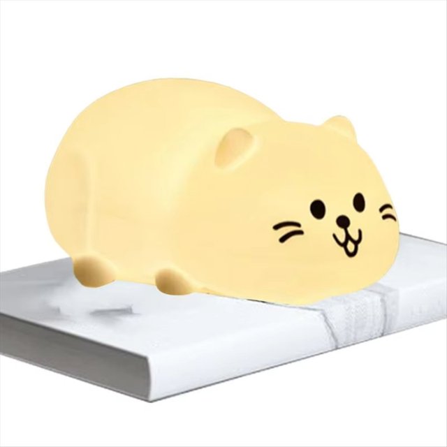 Lámpara de Noche con Forma de Animal, con Control Táctil, para Mesita de Noche, con Forma de , Luz Recargable y Regulable de 3 Niveles para Decoración del Hogar.