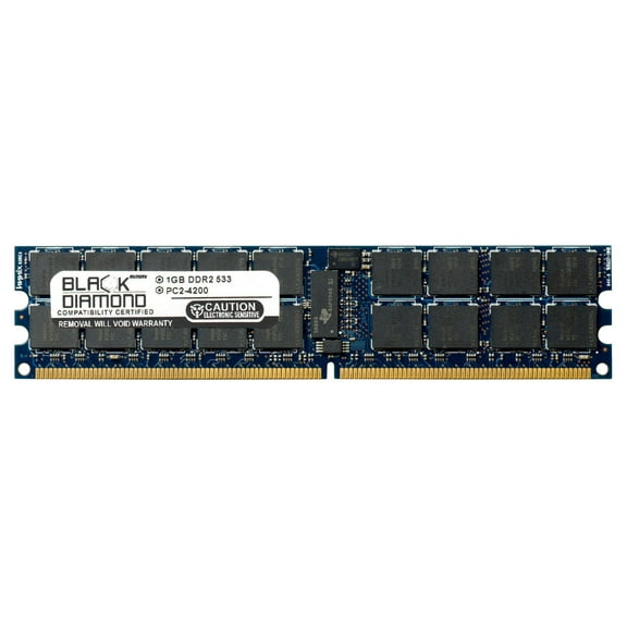 1GB RAM Memory for IBM IntelliStation M Pro 6218 240pin PC2-4200 DDR2 RDIMM 533MHz Black Diamond Memory Module Upgrade