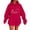 Red, variant on Women's Valentine's Day Hoodie Long Sleeve Drawstring Heart Graphic Print Tunic Sweatshirt for Romantic Red 4XL