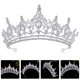 thumbnail image 2 of KAKOWELY Diadema de novia para boda, corona de diamantes de imitación, diadema de novia, joyería para el cabello con brillo para graduación, 2 of 4