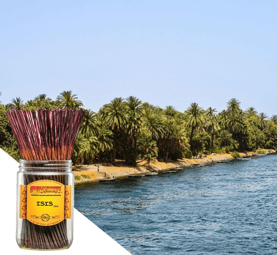 Wildberry Incense 11" Isis 100 Stick Pack, Jar Not Included