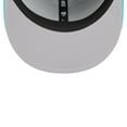 thumbnail image 5 of Men's New Era Black/Turquoise Miami Heat 2025/26 City Edition 59FIFTY Fitted Hat, 5 of 5