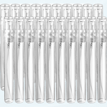 Mini Spray Bottle, 20 Pack 10ml Refillable Perfume Bottles, Fine Mist Atomizer for Perfume, Essential Oil