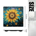 thumbnail image 2 of High Precision Body Weight Scale Smart Bathroom Scales with Large LCD Display(400lbs),Decorative for Bedroom-Sunflower At The Center Surrounded By Swirling Patterns, 2 of 4