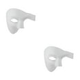 thumbnail image 3 of Wisewang Wide Application Half Face Mask For Various Occasions Half Face Masquerade Masks Made With Plastic white 2Set, 3 of 6