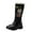 Black, variant on Zshosam Little Girl Cowgirl Boots Girls Lace-Up Combat Boots with Side Zipper, Knee-High Lug Sole Dress/School Boots – Toddler/Little/Big Kids Size 1.5,(Black Big Kids 1.5)