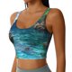 thumbnail image 2 of Fotbe Tropical Paradise Window View Sujetador Deportivo Largo sin Aros para Mujer con Almohadillas y Soporte Medio, Transpirable y Absorbente, Camiseta Tipo Chaleco o Tank Top-Large, 2 of 8
