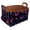 Multicolor 3, variant on White Spider Dark Blue Storage Basket Collapsible Storage Bin, PU Foldable Basket Convenient Box Storage Organizer with Handles for Shelves Office Bedroom Closet Nursery Toys Laundry