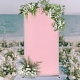 thumbnail image 5 of Backdrop Stand Wedding Arches Frame Kit with Elastic Cloth Cover, 39"X79" Metal Rectangular Balloon Arch Stand for Wedding Birthday Parties Ceremony Anniversary Decor (Gold/Pink), 5 of 7