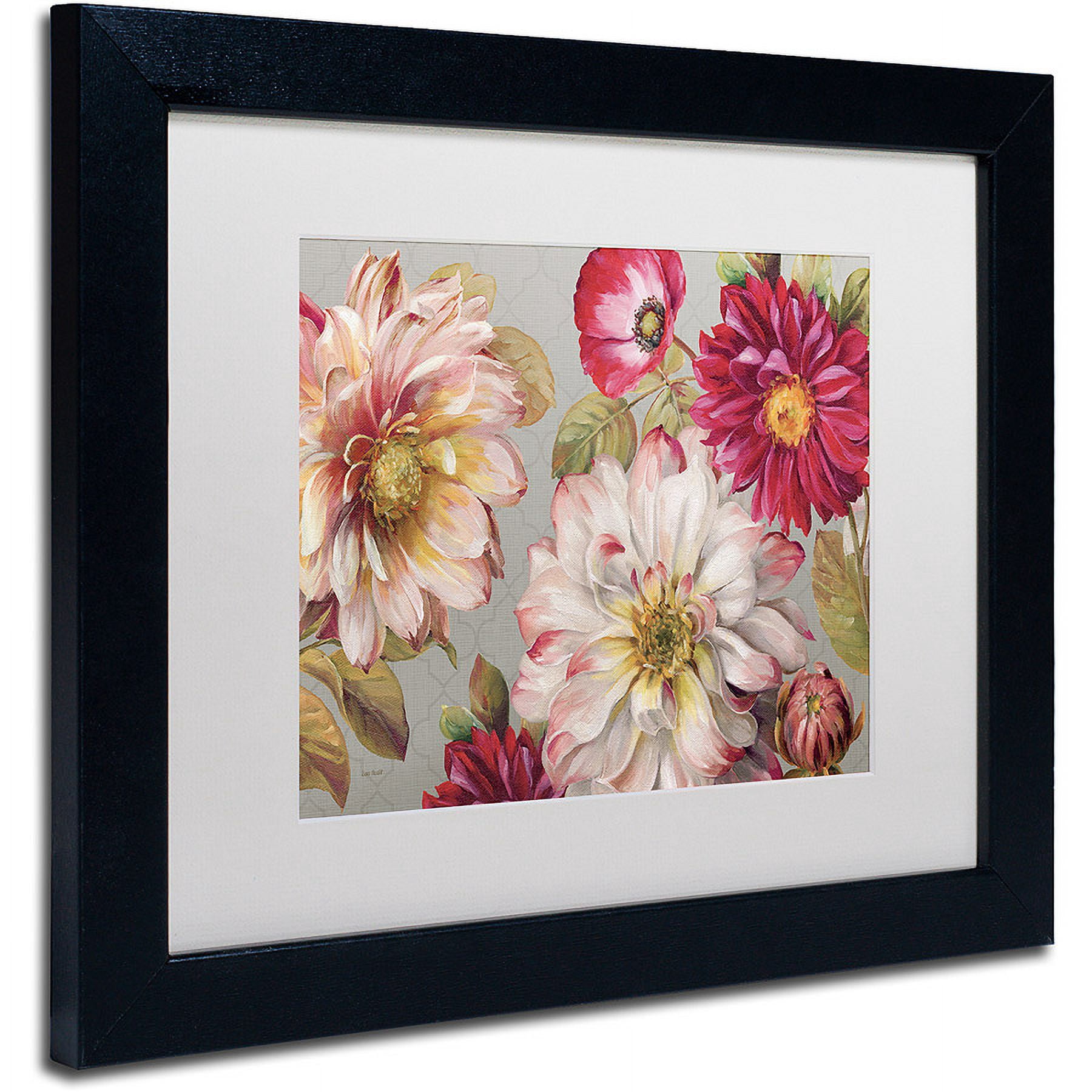 Trademark Fine Art "Classically beautiful I" Canvas Art by Lisa Audit, White Matte, Black Frame