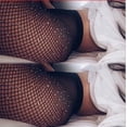 thumbnail image 2 of CNKOO Sparkle Rhinestone Fishnet Stockings Crystal High Waist Sexy Hot Diamond Mesh Socks Hollow Out Pantyhose for Women Tights Set…, 2 of 5