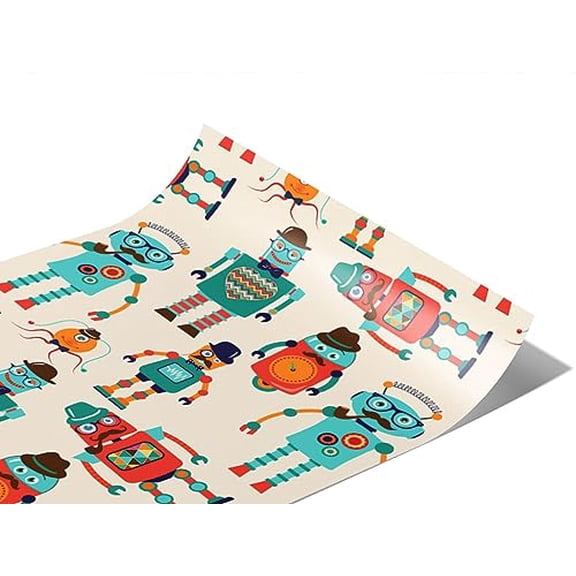 Rwraps Robot Gentleman Bots Matte Vinyl Film Wrap 59in x 12ft Vinyl Vehicle Car Film Sheet Roll