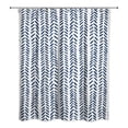 thumbnail image 2 of Creative Products Navy Modern Herringbone 71x74 Shower Curtain, 2 of 7